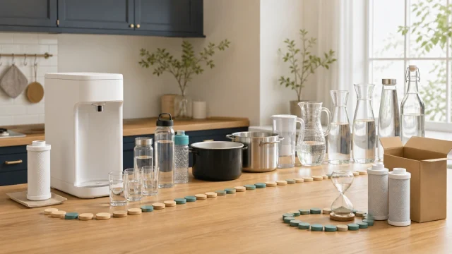浄水カートリッジの交換頻度｜使用量超過時の確認点